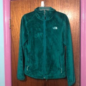 Teal Full Zip North Face Jacket